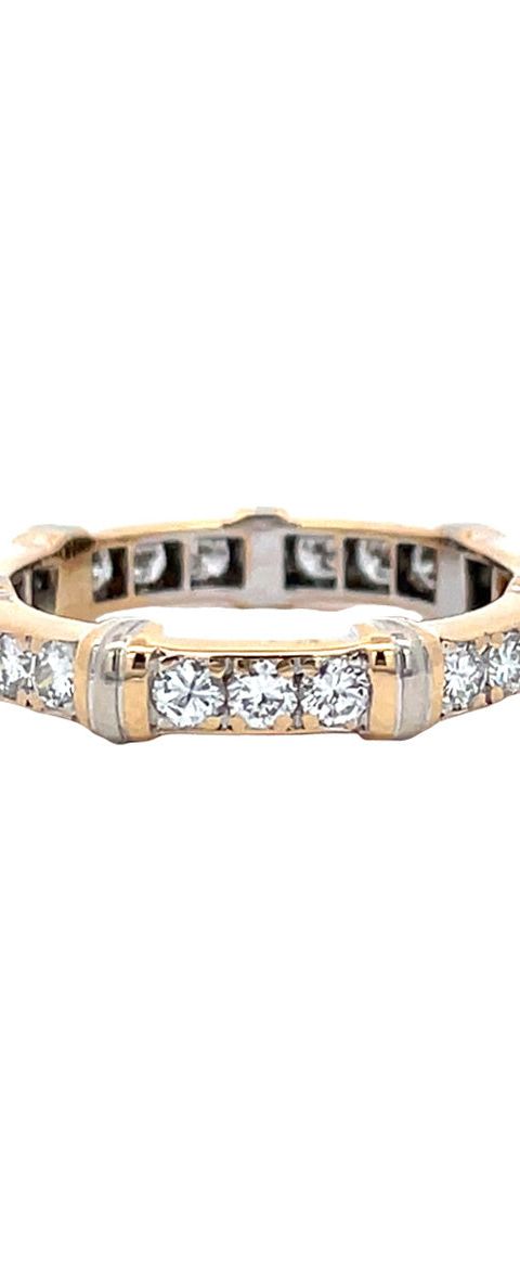 Vintage Cartier 18K Gold Ring with Diamond